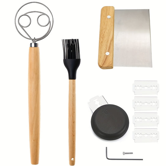 4 Piece Sourdough Kit with Stainless Steel Tools