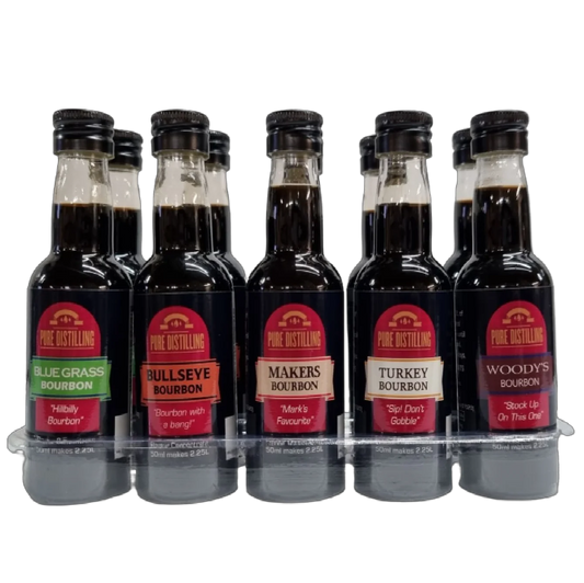 Pure Distilling Promo Bourbon Pack (10 Pack, 5 Varieties of Bourbon Essences)