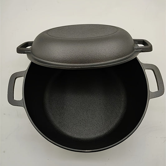 Cast Iron Pan Dutch Oven Set With Lid