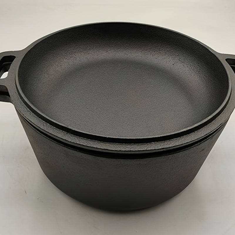 Cast Iron Pan Dutch Oven Set With Lid