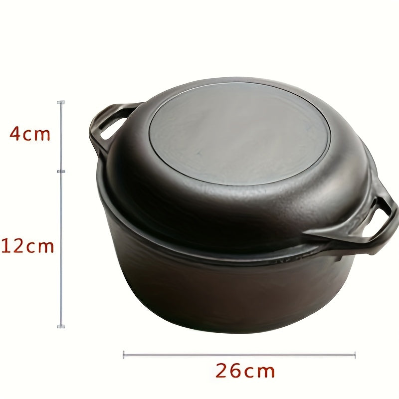 Cast Iron Pan Dutch Oven Set With Lid