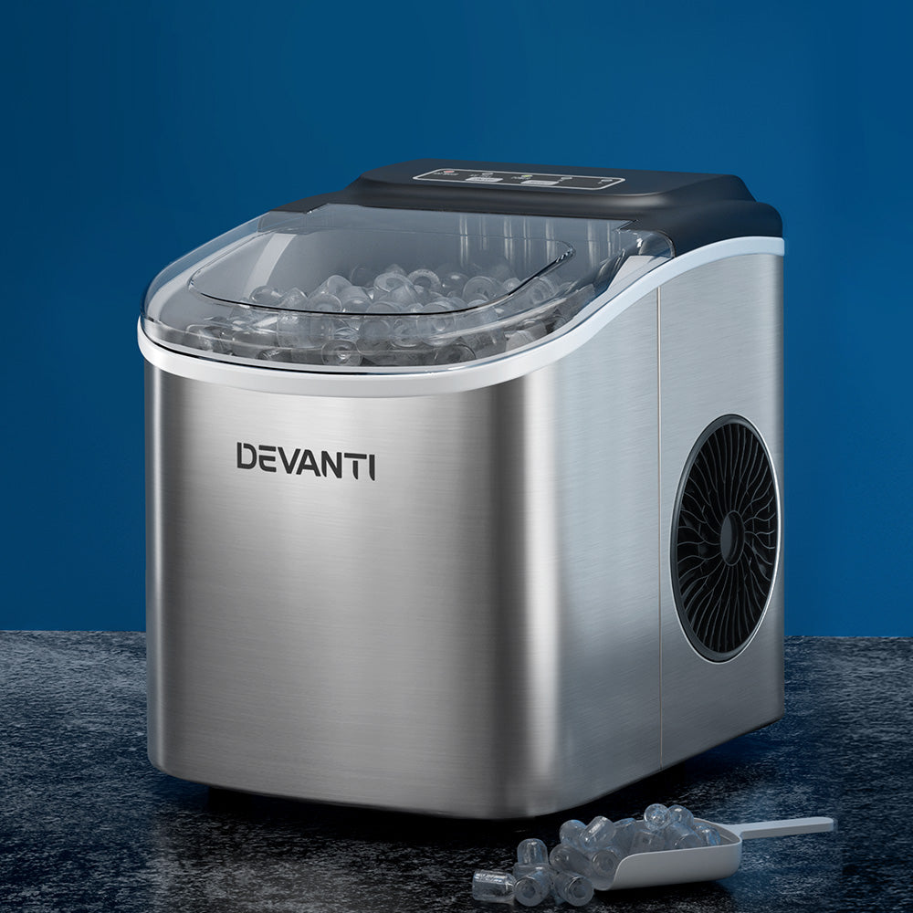 Devanti 12kg Ice Maker Machine IM-ZB12H-SS