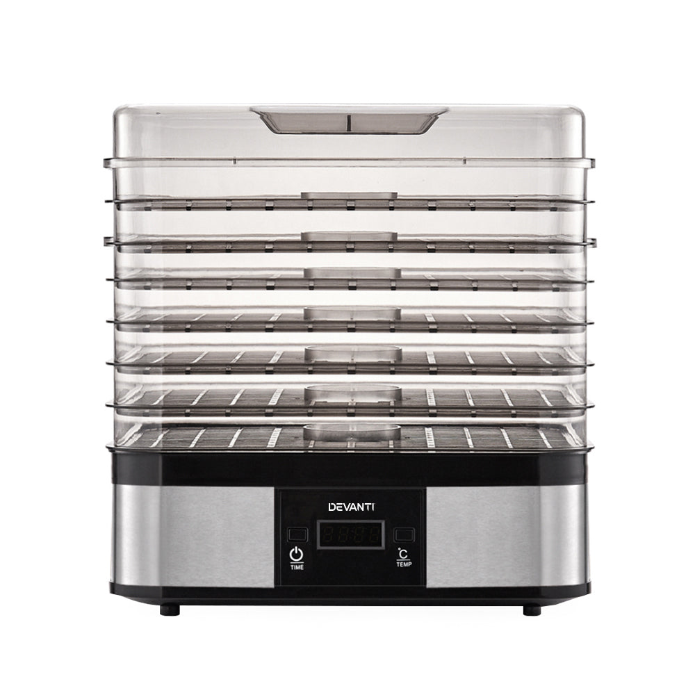 Devanti 7 Trays Food Dehydrator FD-B-1159-SS-7