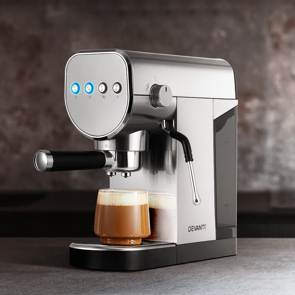 Devanti Espresso Coffee Machine CM-03-SS