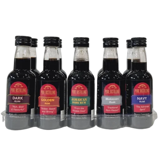 Pure Distilling Promo Rum Pack (10 Pack, 5 Varieties of Rum Essences)