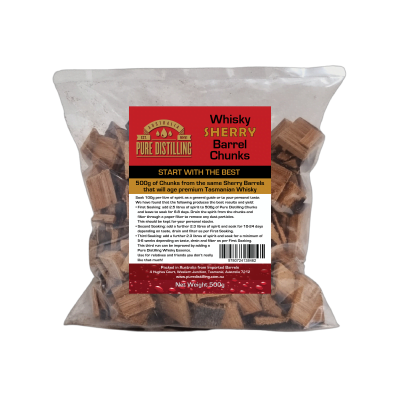 Pure Distilling Barrel Chunk Whisk Sherry 500g
