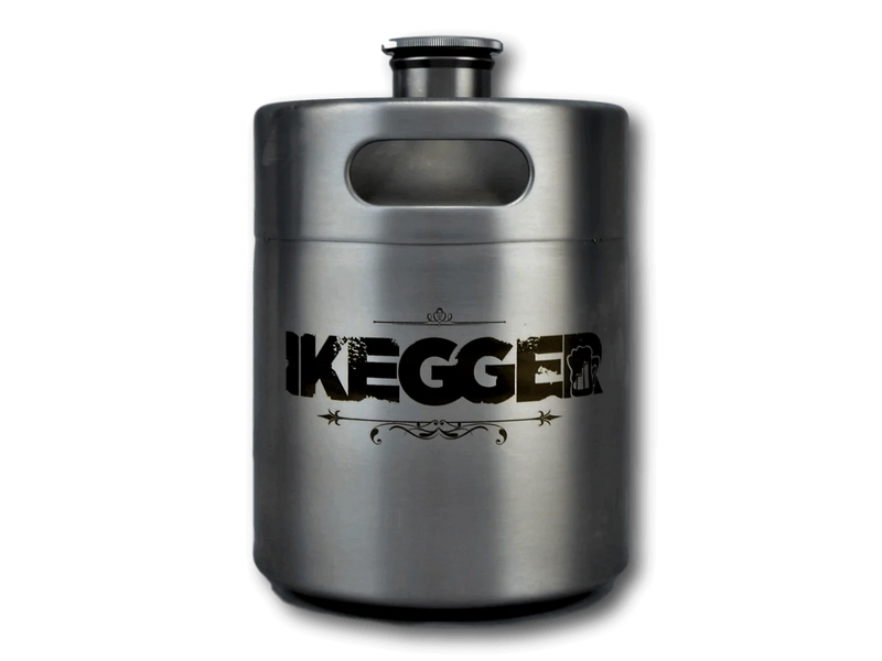 2L MINI KEG SILVER - SINGLE WALL