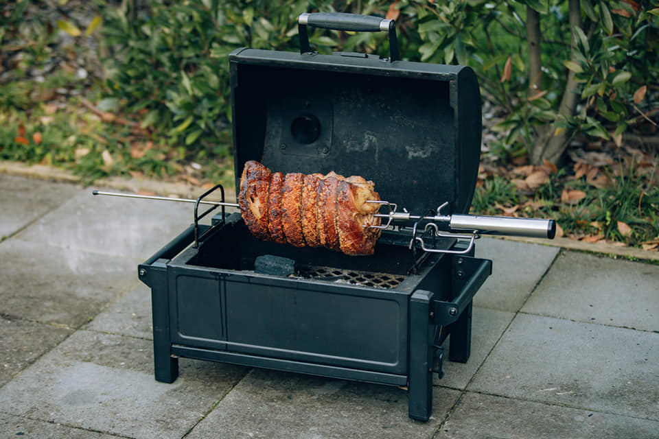 EspetoSul Single Premium Powered BBQ Rotisserie Kit Brews And