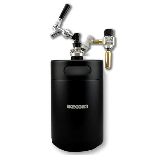 4L Mini Keg Premium Insulated Double Wall - Black