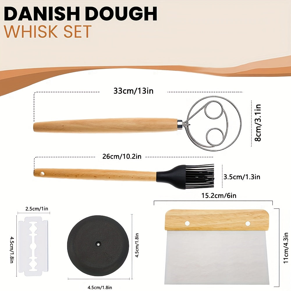 4 Piece Sourdough Kit with Stainless Steel Tools