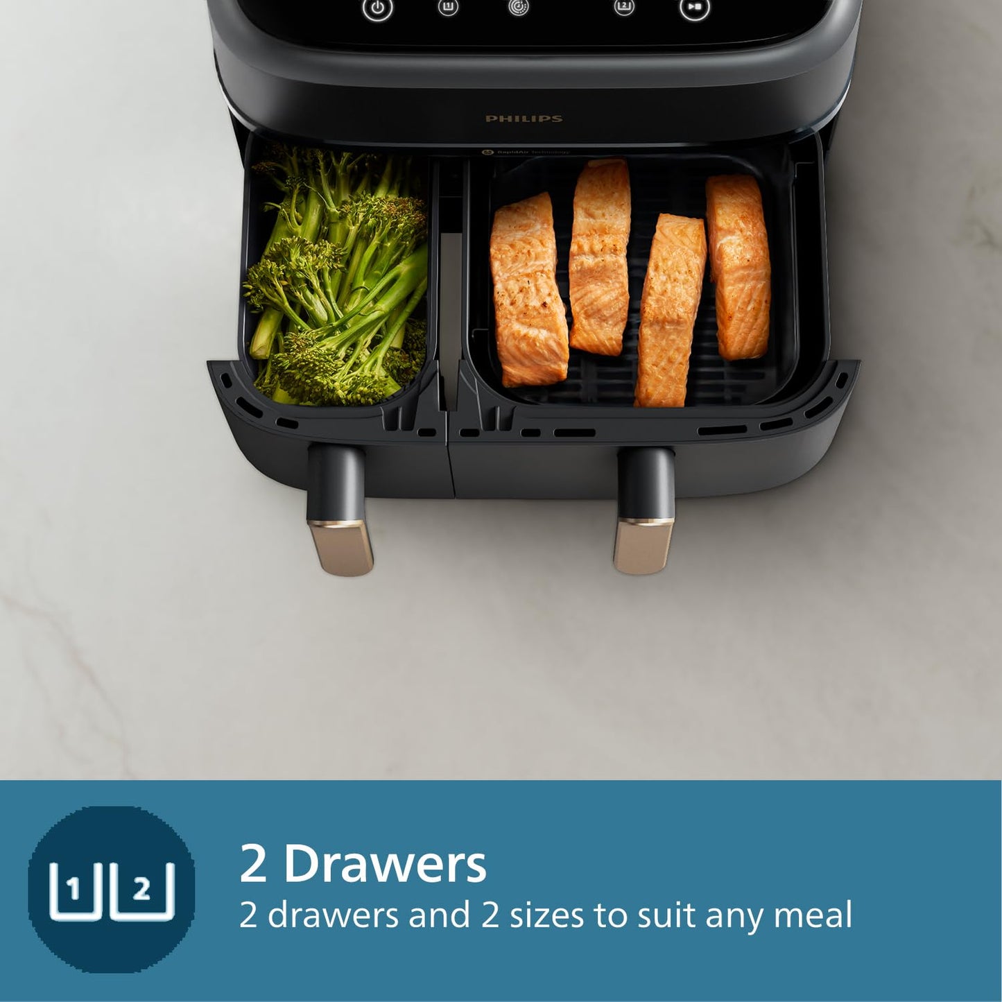 Philips Dual Basket Air Fryer 3000 Series