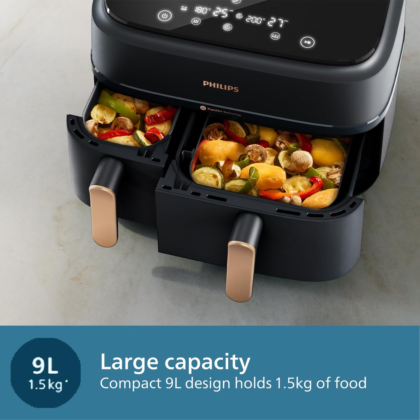 Philips Dual Basket Air Fryer 3000 Series