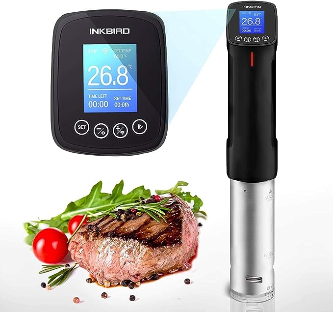 INKBIRD 2-in-1 Truly Wireless Meat Thermometer 91m/300ft Free App Control  with Smart Temperature Alarms for Cooking, Oven, Gril