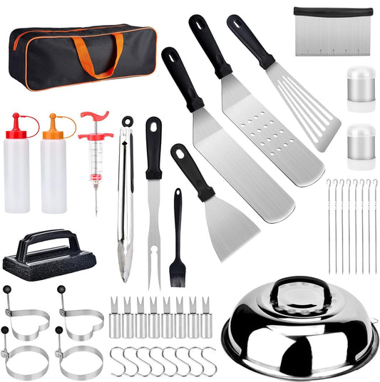 Homodoskey 43PCS Professional BBQ Griddle Tool Kit