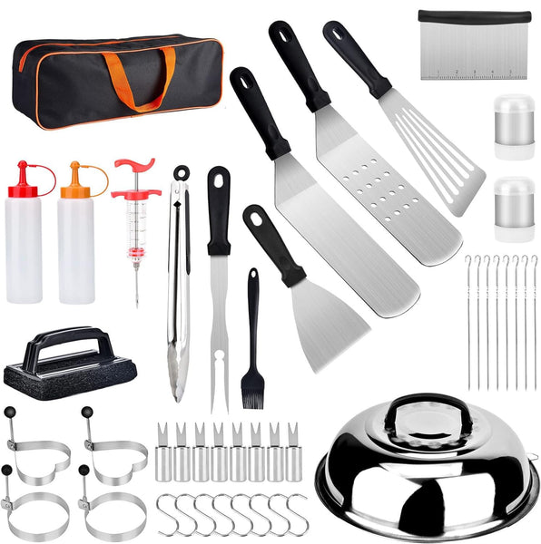 Homodoskey 43PCS Professional BBQ Griddle Tool Kit