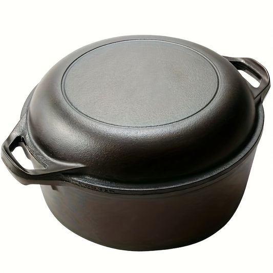 Cast Iron Pan Dutch Oven Set With Lid