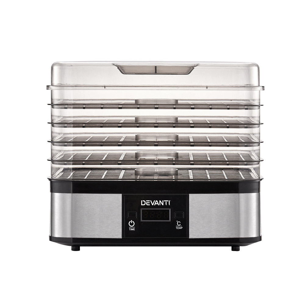 Devanti 5 Trays Food Dehydrator FD-B-1159-SS