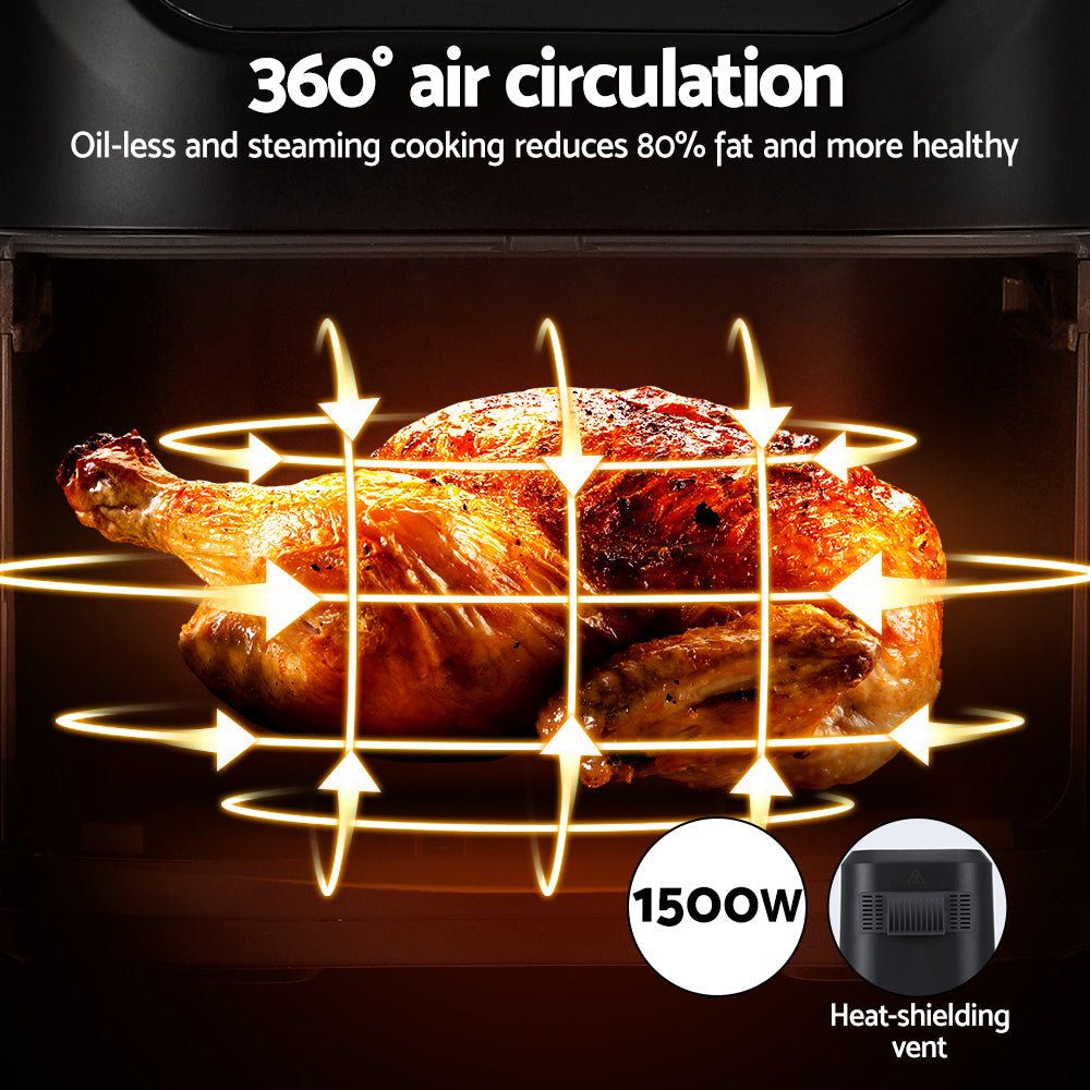 Devanti Air Fryer 5L W/ LCD Touch 1500W (NZ)
