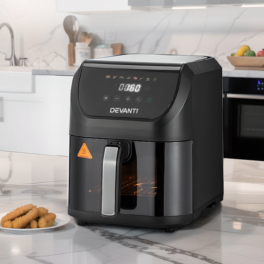 Devanti Air Fryer 5L W/ LCD Touch 1500W (NZ)