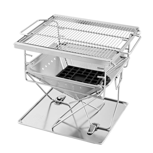 Grillz Fire Pit BBQ Grill with Carry Bag