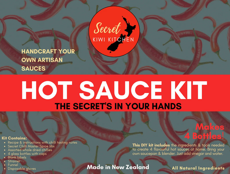 Secret Kiwi Kitchen Hot Sauce Kit