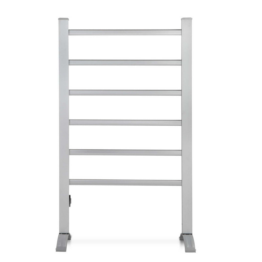 Devanti Electric Heated Towel Rail 6 Bars Freestanding 100W