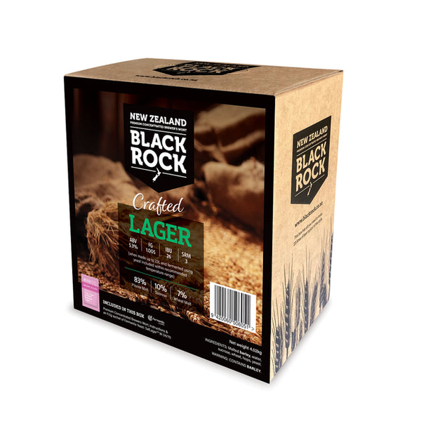 Black Rock Crafted Lager Brew In A Box 4.6kg