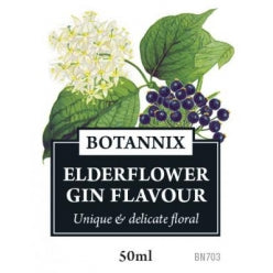 Botannix Elderflower Gin Spirit Flavour 50ml