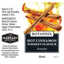 Botannix Hot Cinnamon Whiskey Spirit Flavour 50ml
