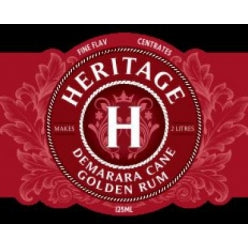 Heritage Demarara Golden Cane Rum Spirit Flavour 125ml