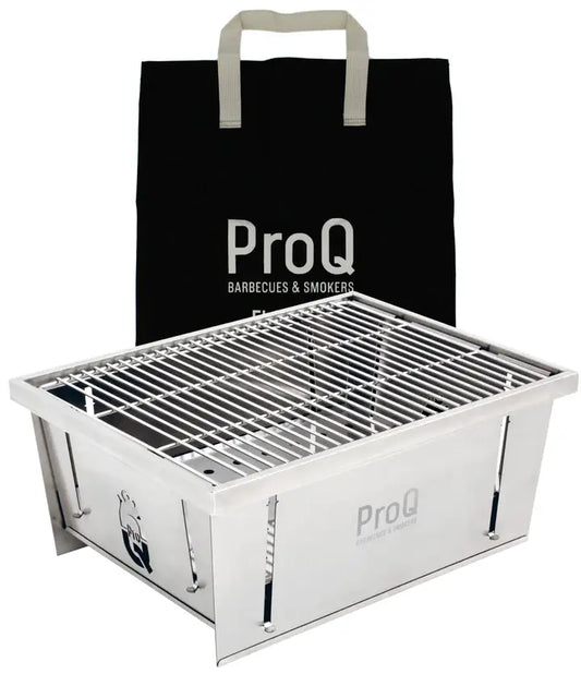 ProQ Flatdog Portable Charcoal Grill With Bag