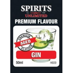 Spirits Unlimited Premium Aged Gin Spirit Flavour 50ml