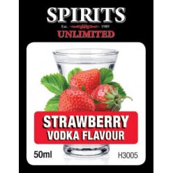 Spirits Unlimited Strawberry Fruit Vodka Spirit Flavour 50ml