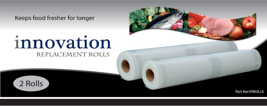 Innovation Vac & Seal Rolls 22cm x 5m (2 pack)